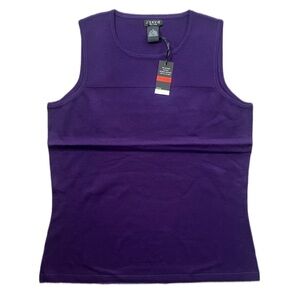 J’Envie Tank Top Blouse Purple Plum Summer Women’s Size S and XS New With Tags